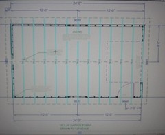 PERMIT READY 16′ X 24′ GARAGE PLAN DRAWN TO SCALE BLUEPRINTS AND MATERIALS LIST