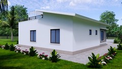 33×33 Feet Small House Plan 10×10 Meter 3 Bed 2 Bath Terrace PDF & A4 Hard Copy