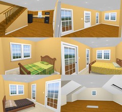 24×24 House — 3 Bedroom 3 Bath — 1,660 sq ft — PDF Floor Plan