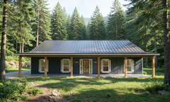 Modern Country Farm House: 1,839 (living) Sqft- 3bed – 2 bath – 2 Car Garage
