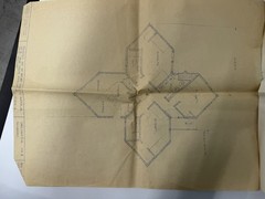 Vintage 1963 Lake Tahoe Alpine Meadows MCM Cabin Blueprints Mid Century