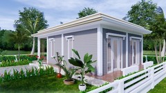 30×20 Feet Small House Designs 9×6 Meter 2 Beds 1 Bath Terrace (A4 Hard Copy)