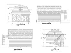 24X36 GARAGE PLANS GAMBREL . 36X24 GAMBREL 20-2436-GMB-8