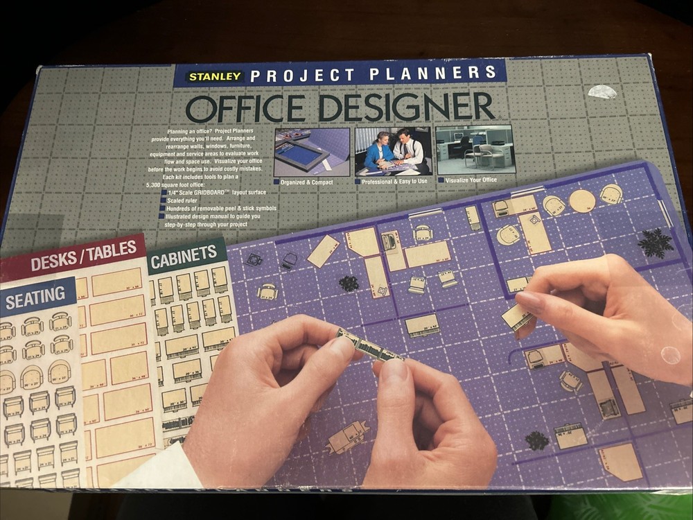 Vtg 1990 Stanley Project Planners Office Designer #0924648066