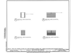 Southern Railroad Station, Montpelier, VA, architectural drawings, large set