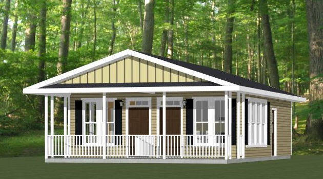 24×30 Duplex — PDF Floor Plan — 720 sq ft — Model 1