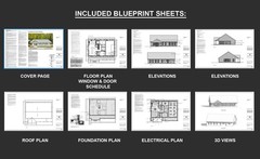 Luxury Farmhouse Barndominium – 64′ x 40′ House Plan Design – 2 Bed 2 Bath – Dra