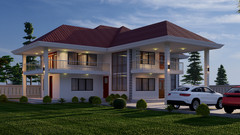 MODERN 5 BEDROOM VILLA PLAN