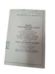 VTG Make Your Pennies Count House Good Housekeeping Floor Plan 1950s MCM Cottage