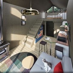 Tiny House Plan, 12×28 House Plans, Modern Cabin House Plans, Hard Copy