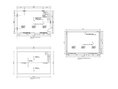36’x24′- 3 CAR GARAGE PLANS/PRINTS – GABLE ROOF # 18-2436GBL-6