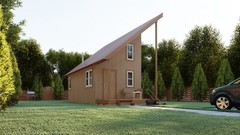 13’x31′ Tiny House Home Cabin Loft DIY Architecture Build Plans, PDF Download.