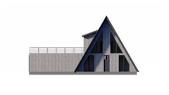 63’x59’ 3 Beds, 2.5 Baths Cozy A-Frame House Architectural Plans PDF Download.