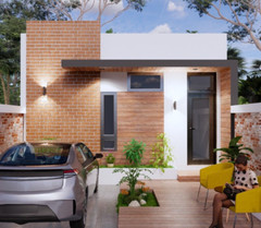 20×23 One Bedroom Small House Plan 6×7 Meter 1 Bath PDF Full Plan (A4 Hard Copy)