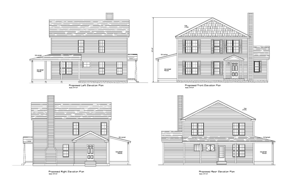 HOUSE PLANS COLONIAL PLANS 1800 SF 3BR-3B- COLONIAL PLANS #1017