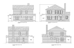 HOUSE PLANS COLONIAL PLANS 1800 SF 3BR-3B- COLONIAL PLANS #1017