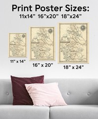 Philmont Scout Ranch Vintage Map 1948 Cimarron New Mexico Trail Plan
