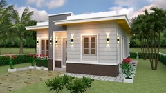 House Design Plan 7×10 Meter 23×33 Feet 3 Bedrooms Terrace Roof (A4 Hard Copy)