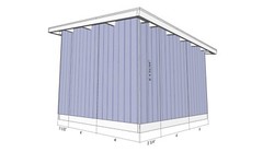 10×10 Lean to Shed Plans (A4 Printed Plans will send to your home)