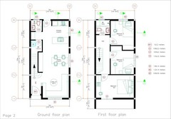 17×33 Feet Small House Plan 5×10 Meters 3 Bed 2 Bath PDF Plan (A4 Hard Copy)