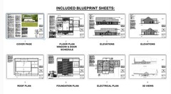 Farmhouse Barndominium – 40′ x 60′ House Plan Design – 3 Bed 2 Bath – Drawings B