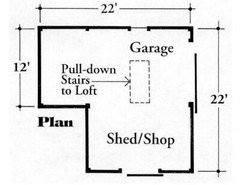 Candlewood Mini-Barn, Garage and Shop – 3 Sets of Pole Barn Plans (eB-110×3)