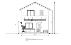 Custom Tiny Modern Cottage 2 Story House Plan with 2 Beds 2 Baths PDF & FREE CAD
