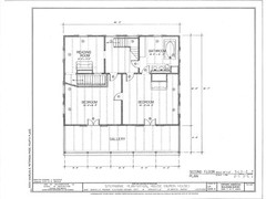 Country Style Southern Plantation home, brick-wood design, porch printed plans