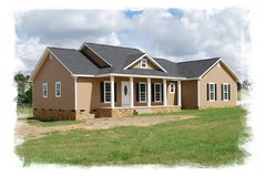 Ranch House Plans 1643 SF 3 Bed 2 Bath Open Floor Split BR (Blueprints) #1008