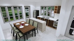 33×53 Feet House Design Plans 10×16 Meter 4 Beds 5 Baths Terrace (A4 Hard Copy)