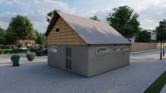 Tiny Home Building Plans Small House – 24′ x 22′ – 528sqft Main Floor + 302sqft