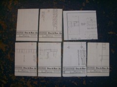 Lot of 220 Bank Blue Prints and HVAC System Prints