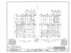 Colonial Cottage, printed architectural plans, detailed timber frame drawings