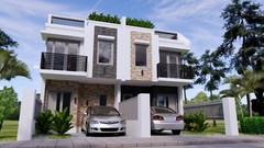 15×54 Feet Home Design Plan 4.5×16 Meter 3 Bed 3 Bath Terrace PDF (A4 Hard Copy)