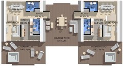 86’x45’ 6 Beds, 4 Baths Double A-Frame House Architecture Build Plans PDF.