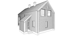 29’x44’ 3 Bed, 3 Bath Premium Barnhouse Architectural Build Plans PDF.
