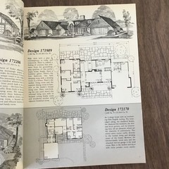 1981 Vintage 166 Contemporary Home Plans HOUSE Floor Plans Book SEE INDEX
