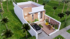 20×23 One Bedroom Small House Plan 6×7 Meter 1 Bath PDF Full Plan (A4 Hard Copy)