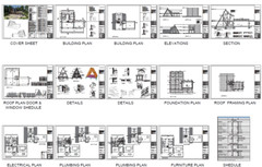 63’x59’ 3 Beds, 2.5 Baths Cozy A-Frame House Architectural Plans PDF Download.