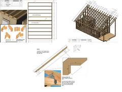 13’x31′ Tiny House Home Cabin Loft DIY Architecture Build Plans, PDF Download.
