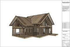 45’x32’ 5 Bed, 3 Bath Two-Story House Architectural Build Plans PDF.