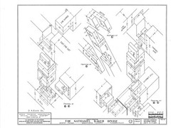 Colonial Cottage, printed architectural plans, detailed timber frame drawings