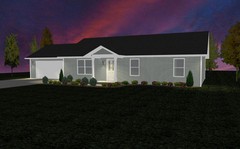 1276 Sq.Ft. Ranch house plans – 3 Bed, 2 Bath, Great Starter Home – PDF ONLY