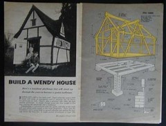 Wendy’s COTTAGE Peter Pan Toolshed How-To build PLANS Tudor Playhouse