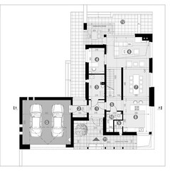 Modern House Plan, American Style House, Barndominium House, Farm House- MANİSA