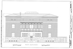 Frank Lloyd Wright Prairie Style home, architectural drawings, Charnley House