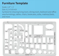 Architectural Templates, House Plan, Interior Design and Furniture Template, Dra