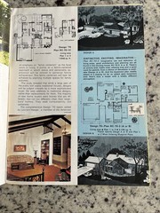 Vintage 1970 MCM Custom Large Ranch Homes Plans Design Catalog Atomic Blueprint