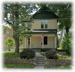 Victorian style home, wrap-around porch, 3 bedrooms, architectural prints