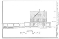 HOUSE PLANS – Tudor Revival mansion, detailed blueprints, PRINTED floor plans